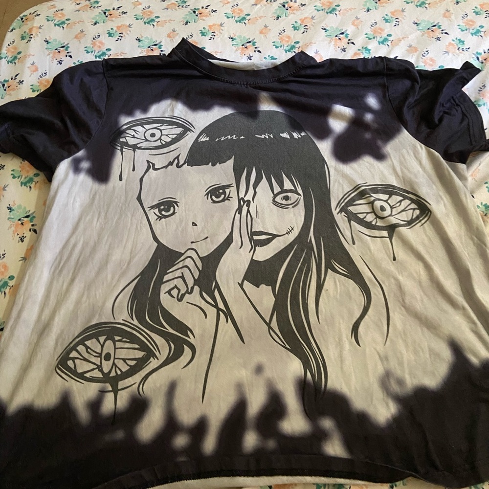 ROMWE Black and Gray Tee